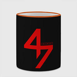 Кружка 3D Hitman: Agent 47, цвет: 3D-оранжевый кант — фото 2