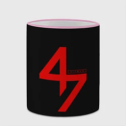 Кружка 3D Hitman: Agent 47, цвет: 3D-розовый кант — фото 2