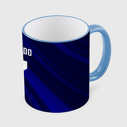 Кружка 3D Ronaldo 7: Blue Sport, цвет: 3D-небесно-голубой кант