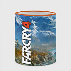 Кружка 3D Far Cry 4: Ice Mountains, цвет: 3D-оранжевый кант — фото 2