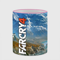 Кружка 3D Far Cry 4: Ice Mountains, цвет: 3D-розовый кант — фото 2