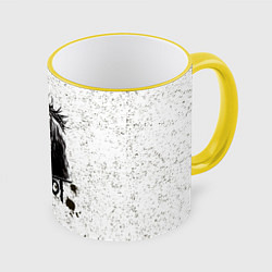 Кружка 3D Slipknot Demon, цвет: 3D-желтый кант