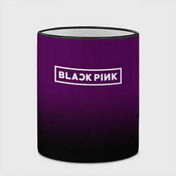 Кружка 3D Black Pink: Violet Gradient, цвет: 3D-черный кант — фото 2