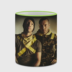 Кружка 3D 21 Pilots Boys, цвет: 3D-светло-зеленый кант — фото 2