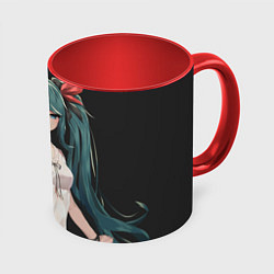 Кружка цветная Hatsune Miku