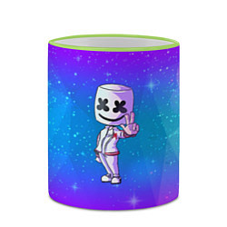 Кружка 3D Marshmello: Spaceman, цвет: 3D-светло-зеленый кант — фото 2