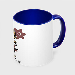 Кружка 3D Don't Starve: WX-78, цвет: 3D-белый + синий