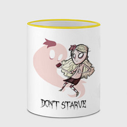 Кружка 3D Don't Starve: Wendy, цвет: 3D-желтый кант — фото 2