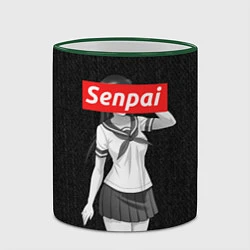 Кружка 3D Senpai: School Girl, цвет: 3D-зеленый кант — фото 2