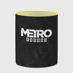 Кружка 3D Metro Exodus: Space Grey, цвет: 3D-желтый кант — фото 2