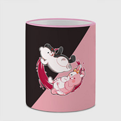 Кружка 3D MONOKUMA X MONOMI, цвет: 3D-розовый кант — фото 2