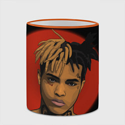 Кружка 3D XXXTentacion: Red Sun, цвет: 3D-оранжевый кант — фото 2