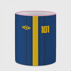 Кружка 3D Fallout: Vault 101, цвет: 3D-розовый кант — фото 2
