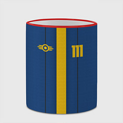 Кружка 3D Fallout: Vault 111, цвет: 3D-красный кант — фото 2