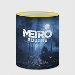Кружка 3D Metro Exodus: Dark Moon, цвет: 3D-желтый кант — фото 2