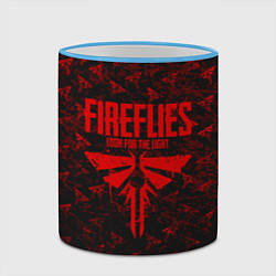 Кружка 3D Fireflies: Red Logo, цвет: 3D-небесно-голубой кант — фото 2