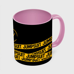 Кружка 3D Twenty One Pilots: Jumpsuit, цвет: 3D-белый + розовый