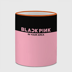 Кружка 3D Black Pink: In Your Area, цвет: 3D-оранжевый кант — фото 2