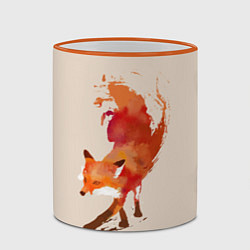 Кружка 3D Paint Fox, цвет: 3D-оранжевый кант — фото 2