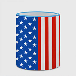 Кружка 3D American Patriot, цвет: 3D-небесно-голубой кант — фото 2
