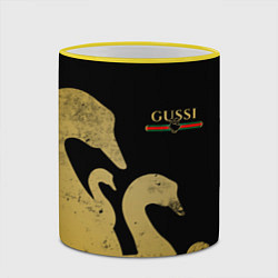 Кружка 3D GUSSI: Gold Edition, цвет: 3D-желтый кант — фото 2