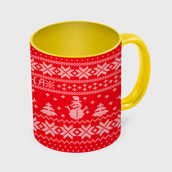 Кружка цветная Новогодняя Алина