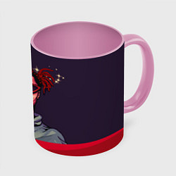 Кружка 3D GONE Fludd, цвет: 3D-белый + розовый