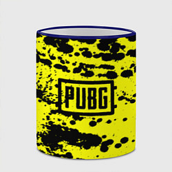 Кружка 3D PUBG: Yellow Stained, цвет: 3D-синий кант — фото 2