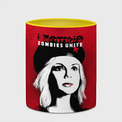 Кружка 3D Zombies Unite - Оливия Мур, цвет: 3D-белый + желтый — фото 2