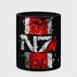 Кружка 3D Mass Effect N7, цвет: 3D-белый + черный — фото 2