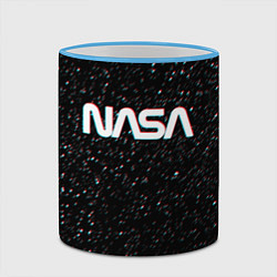 Кружка 3D NASA: Space Glitch, цвет: 3D-небесно-голубой кант — фото 2