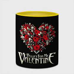 Кружка 3D Bullet For My Valentine: Temper Temper, цвет: 3D-белый + желтый — фото 2