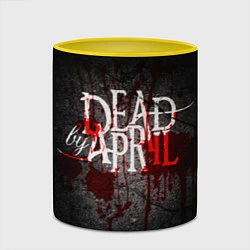 Кружка 3D Dead by April, цвет: 3D-белый + желтый — фото 2