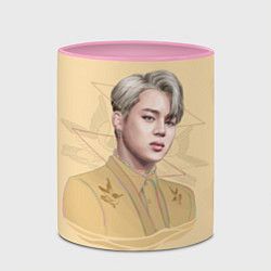 Кружка 3D Park Jimin, цвет: 3D-белый + розовый — фото 2