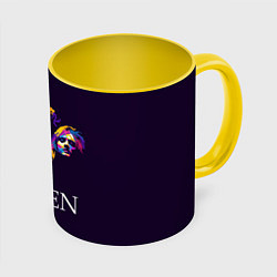 Кружка 3D Queen: Fan Art, цвет: 3D-белый + желтый