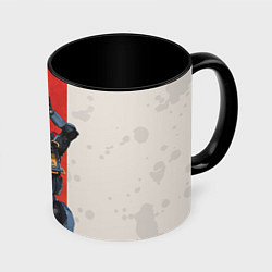 Кружка 3D Apex Legends: Pathfinder, цвет: 3D-белый + черный