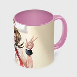 Кружка цветная Май Сирануи boobs - sexy ahegao