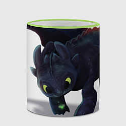 Кружка 3D Как приручить дракона, цвет: 3D-светло-зеленый кант — фото 2