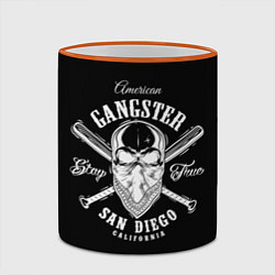 Кружка 3D American Gangster, цвет: 3D-оранжевый кант — фото 2