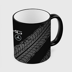 Кружка 3D Mercedes AMG: Street Racing, цвет: 3D-черный кант