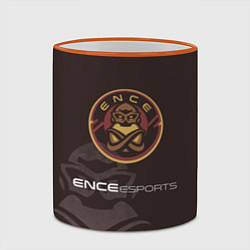 Кружка 3D ENCE Esports, цвет: 3D-оранжевый кант — фото 2