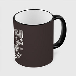 Кружка 3D Wanted Dangerous, цвет: 3D-черный кант