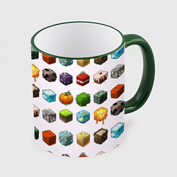 Кружка цветная Minecraft Cubes