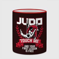 Кружка 3D Judo: Touch Me, цвет: 3D-красный кант — фото 2