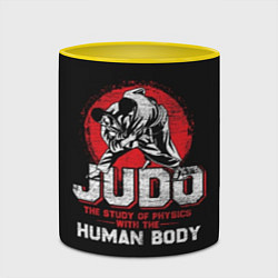 Кружка 3D Judo: Human Body, цвет: 3D-белый + желтый — фото 2