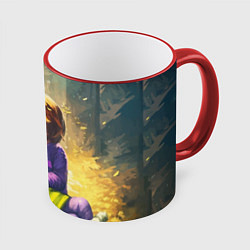 Кружка цветная Фриск и Азриэль