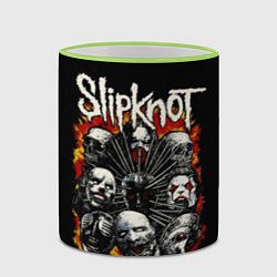 Кружка 3D Slipknot: Faces, цвет: 3D-светло-зеленый кант — фото 2