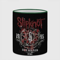 Кружка 3D Slipknot 1995, цвет: 3D-зеленый кант — фото 2