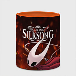 Кружка 3D Hollow Knight: Silksong, цвет: 3D-белый + оранжевый — фото 2