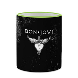 Кружка 3D Bon Jovi, цвет: 3D-светло-зеленый кант — фото 2